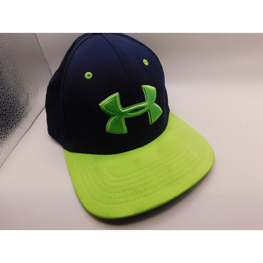 Under Armor Blue Green Embroidered Hat Combine Training M